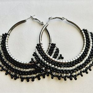 Handmade Earrings, bead two tones